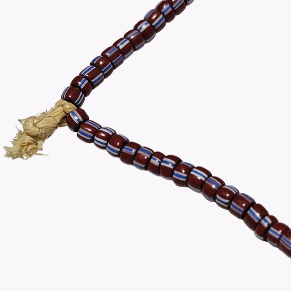 Boho Red White Blue Beaded Rope Necklace Patriotic Fourth of July  Jewelry Women - Picture 4 of 5